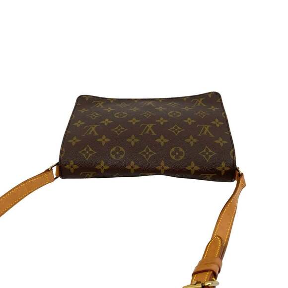 LOUIS VUITTON Authentic Brown Monogram Leather Shoulder Bag - Picture 4 of 10